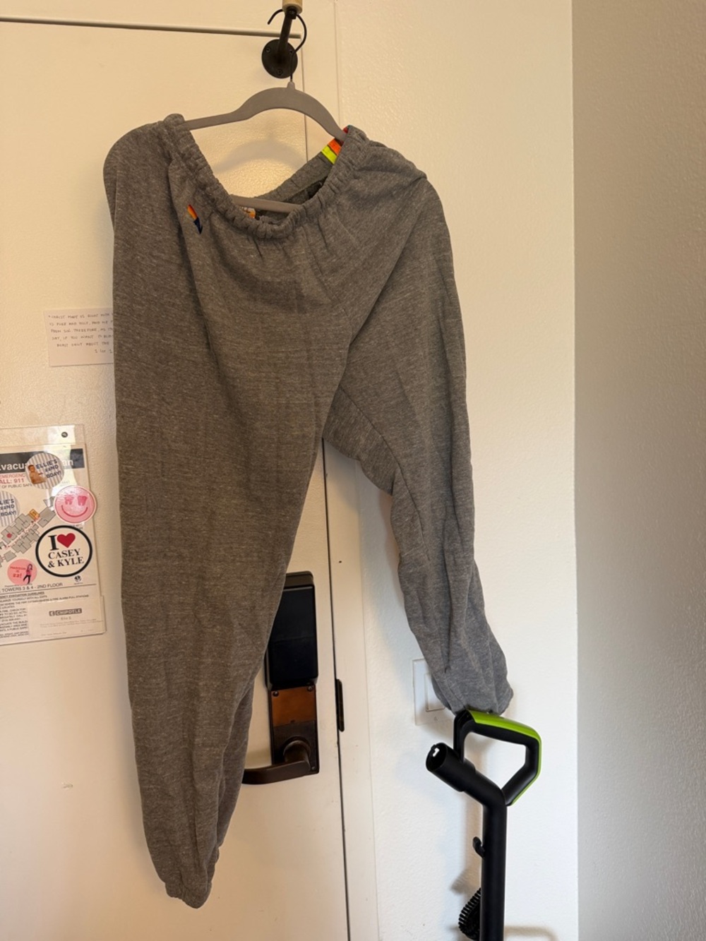 Aviator Nation Rainbow Gray Cozy Jogger Sweatpants